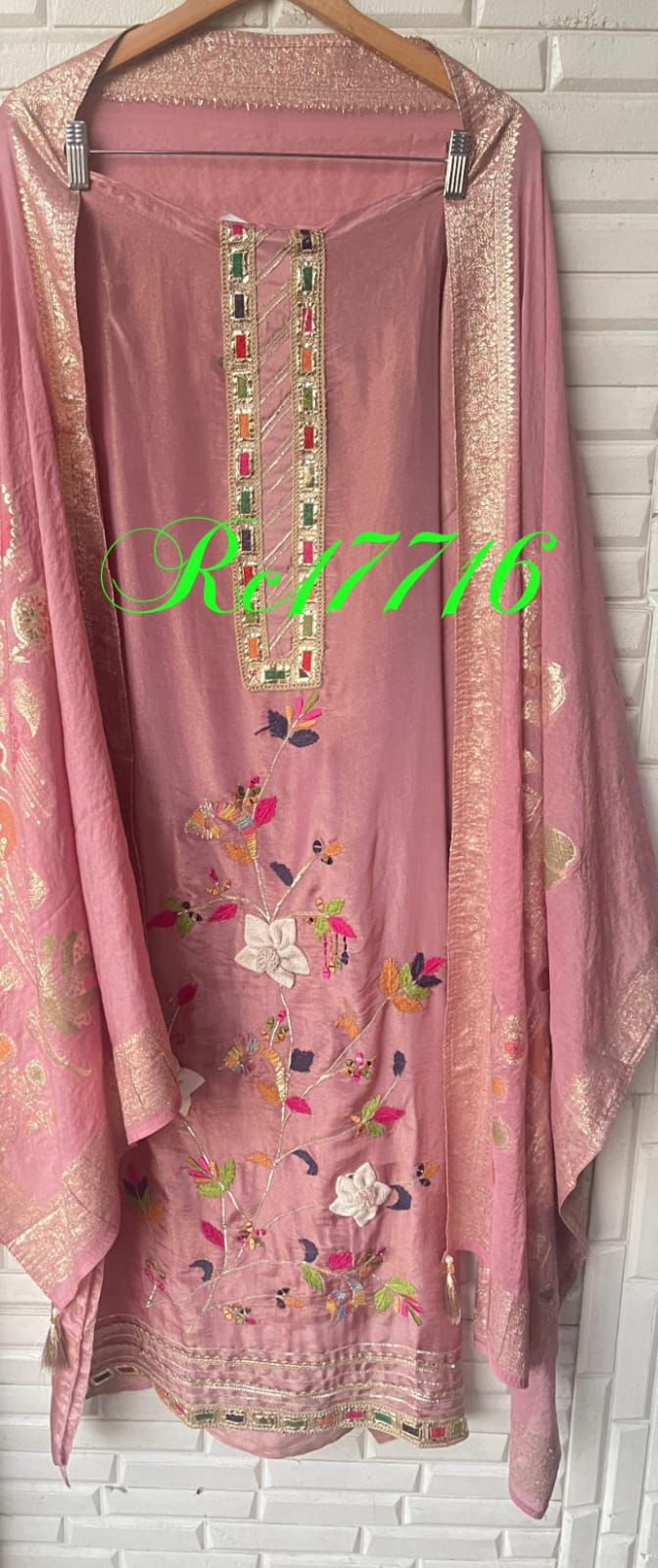 Shimmer silk unstitched ladies suit Rc17716 (a)