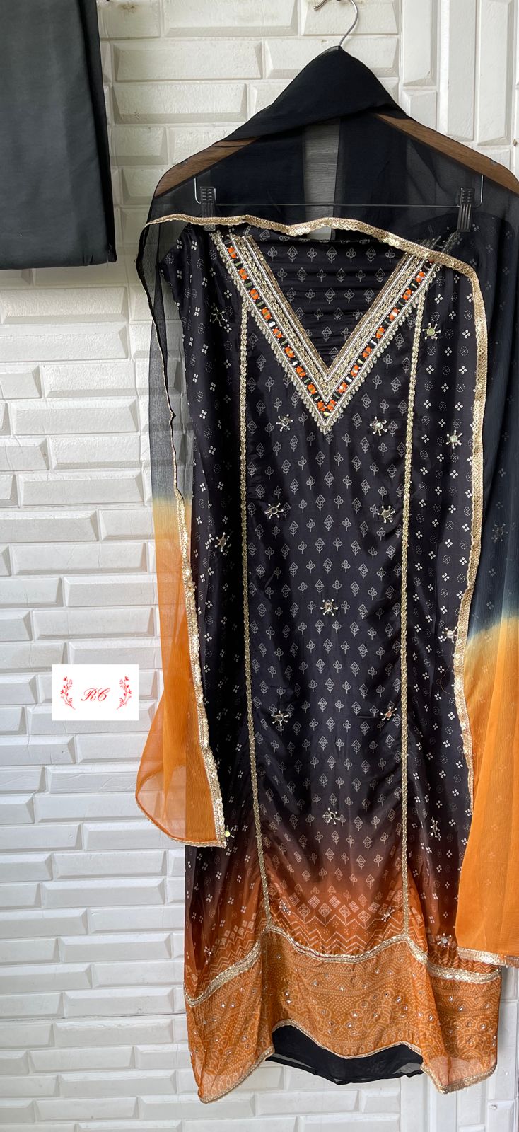 Organza Silk Unstitched Ladies Suit Rc 15147