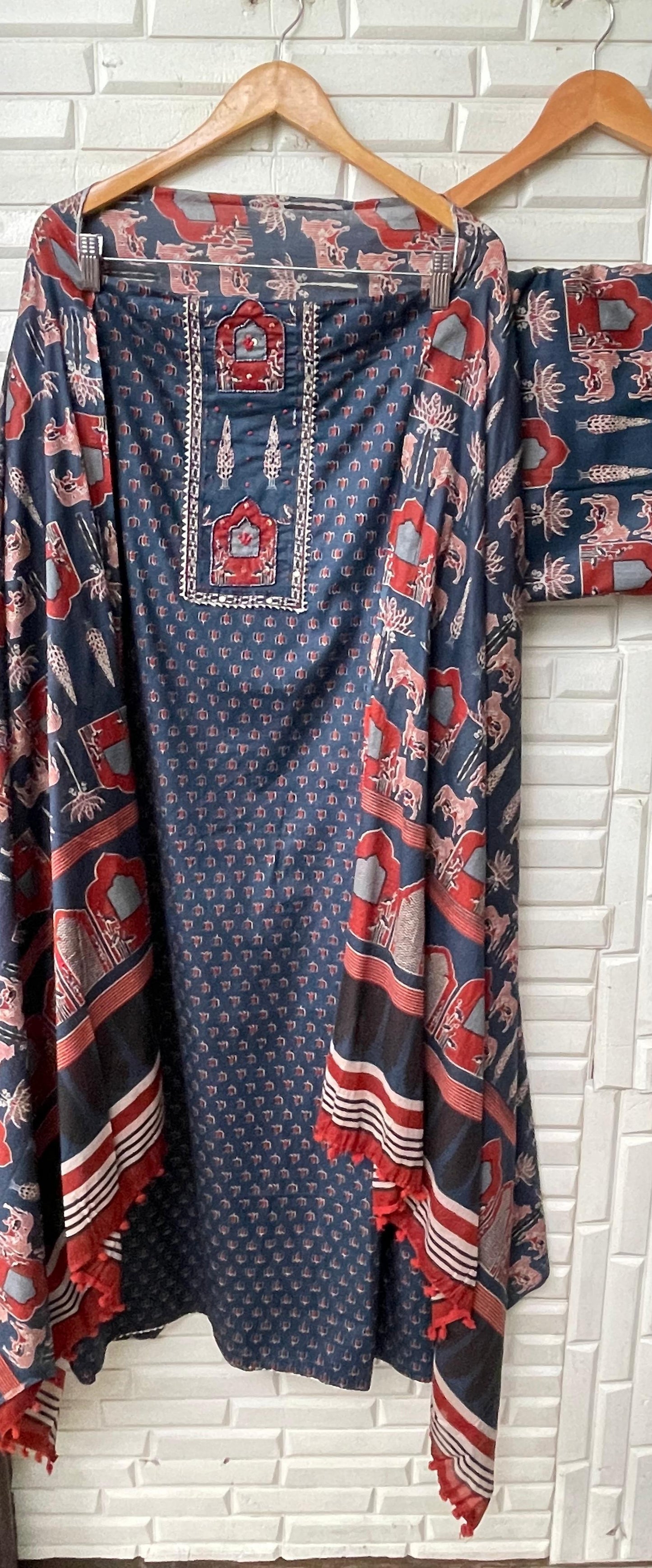 Cotton unstitched ladies suit Rc17384 (b)