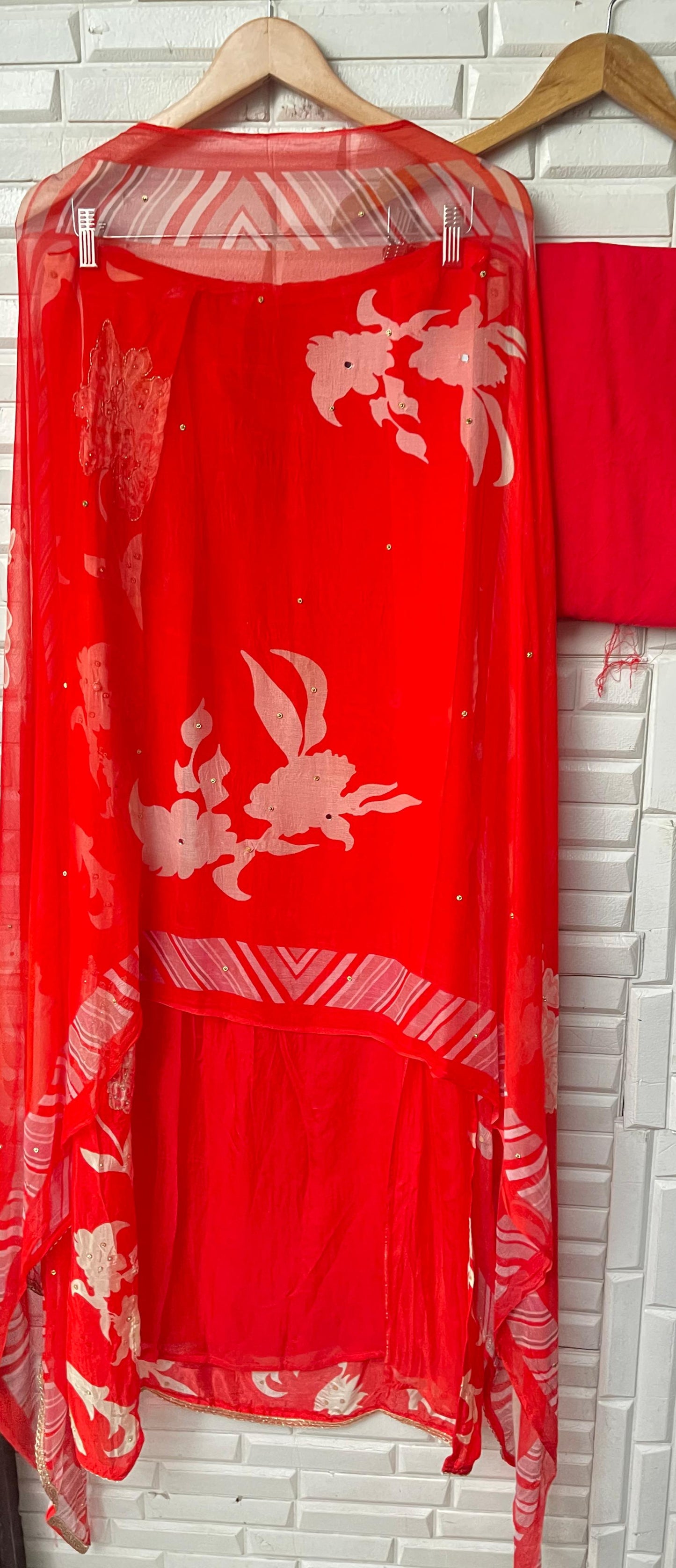 Muslin crepe unstitched ladies suit Rc17467 (b)