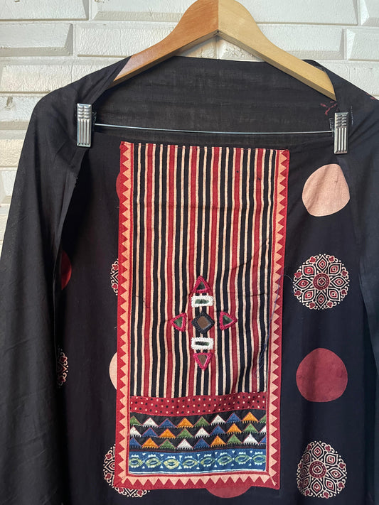 Cotton khadi unstitched ladies suit Rc17583 (b)