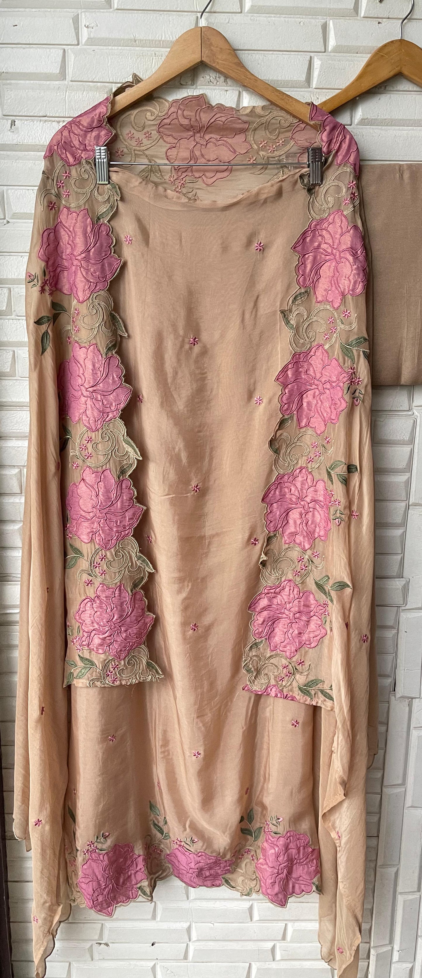 Glass organza unstitched ladies suit Rc17457 (b)