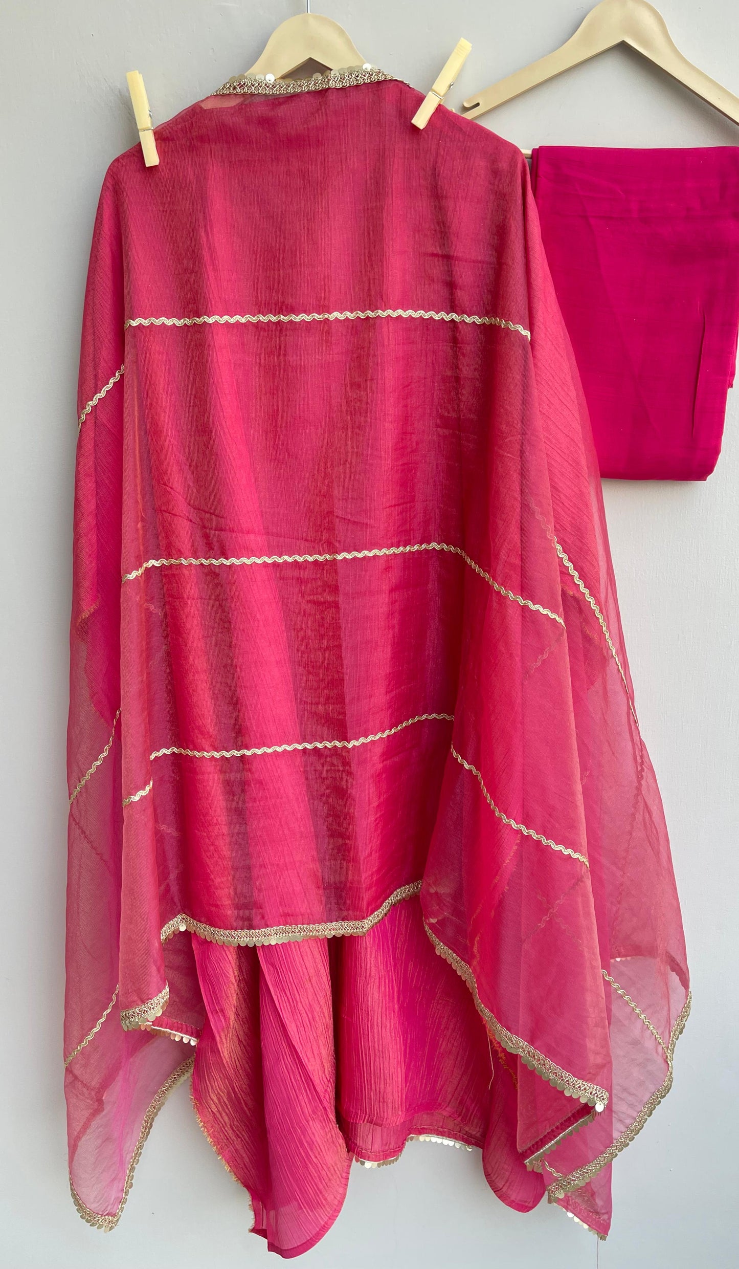 Crushed tissue unstitched ladies suit Rc17930 (a)