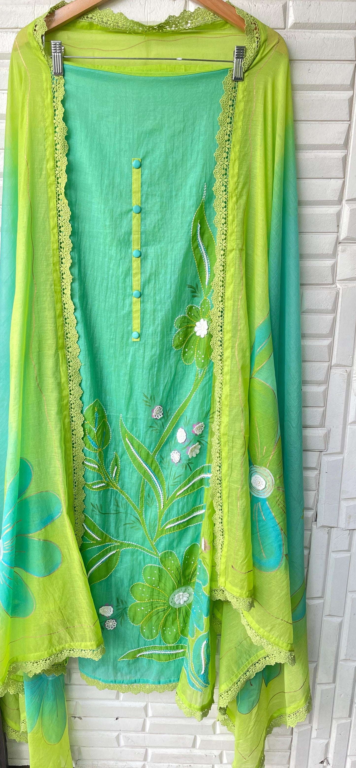 Mul chanderi unstitched ladies suit Rc17363