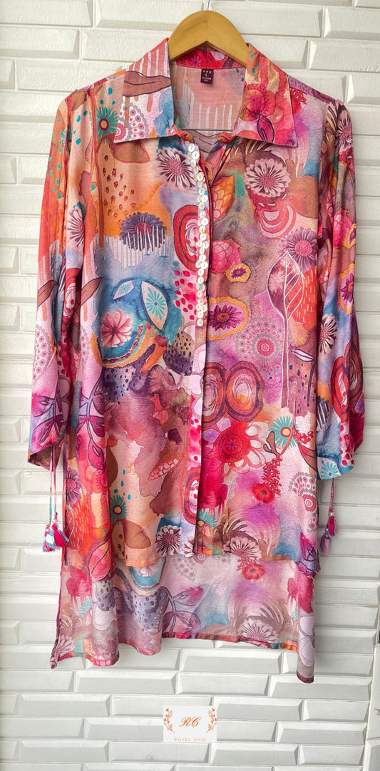 Pure Muslin Ready to Wear Co-ord Set Rc12145