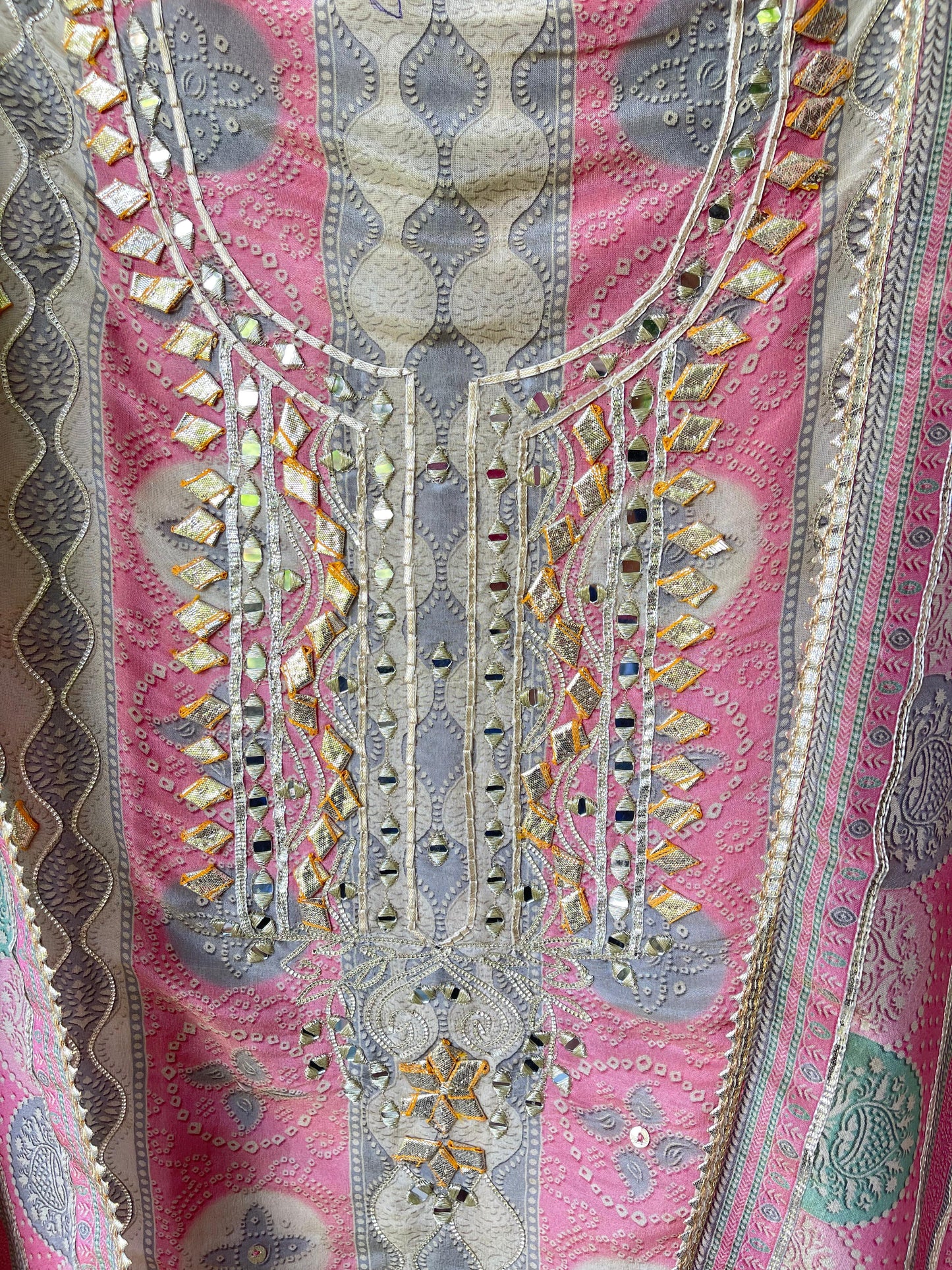 Shimmer tassar silk unstitched ladies suit Rc17679 (b)