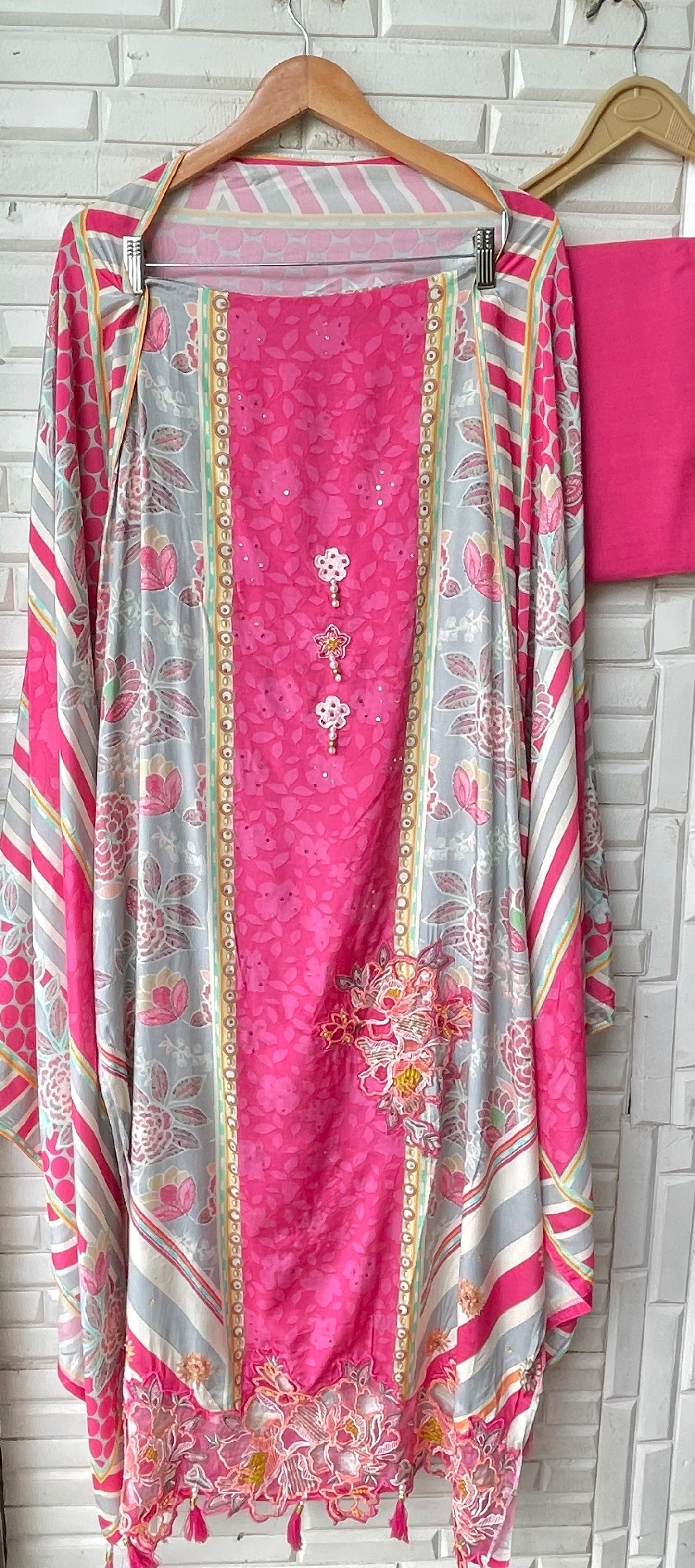 Muslin unstitched ladies suit Rc17479