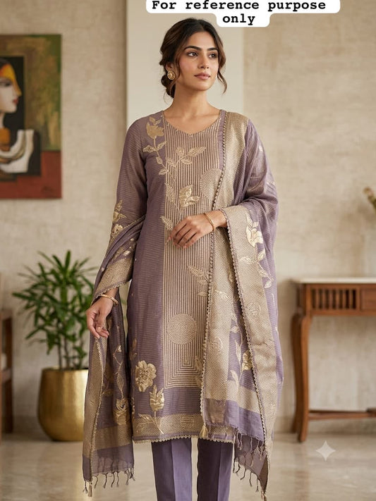 Banarasi shimmer silk ladies unstitched suit Rc19303 (a)