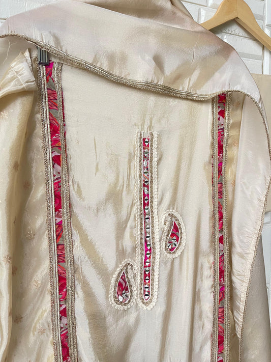 Banarasi shimmer silk unstitched ladies suit Rc17671(a)