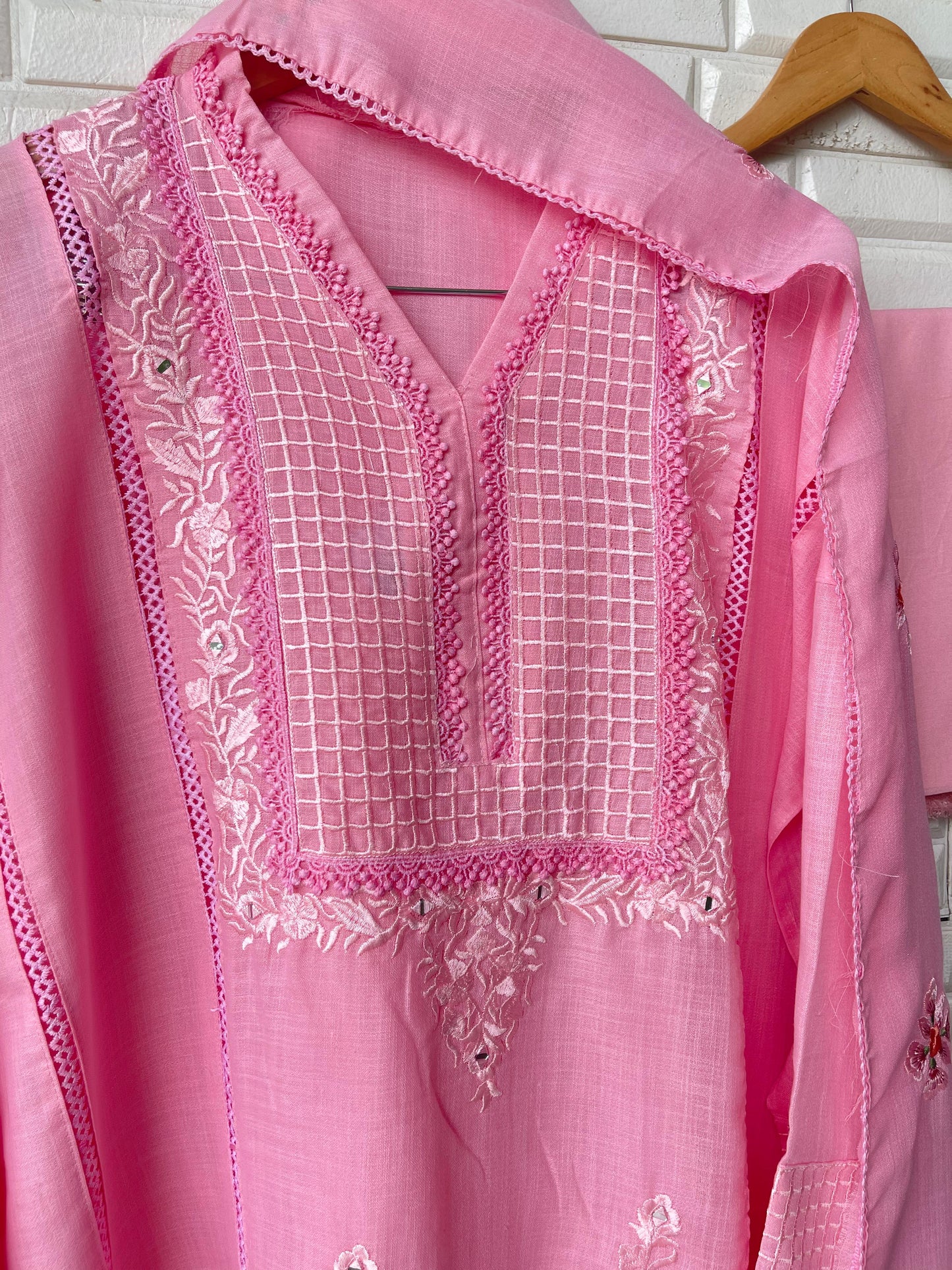 Cotton linen unstitched ladies suit Rc17566 (a)