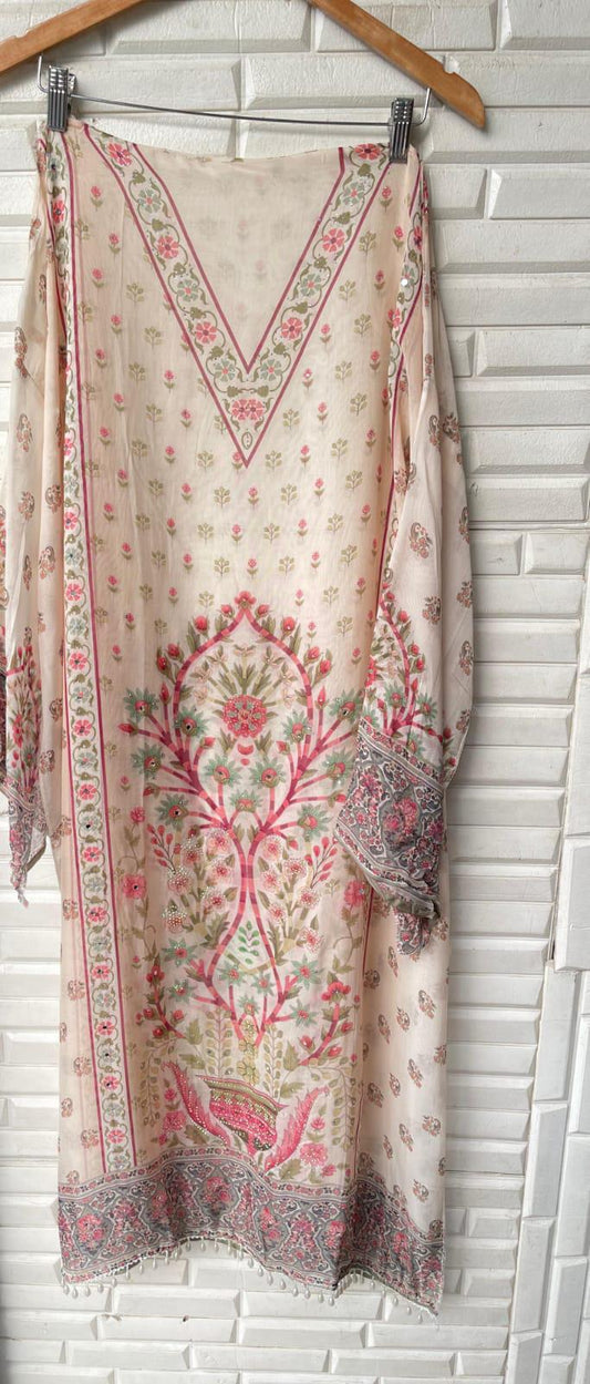 Organza Unstitched Ladies Suit Rc 17208