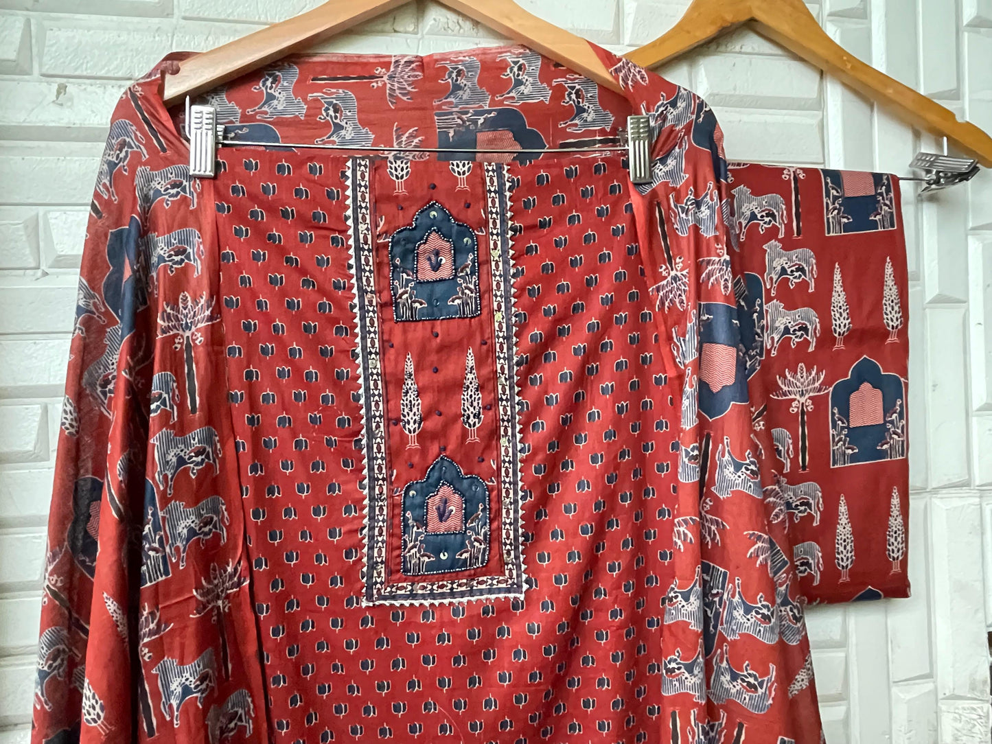 Cotton unstitched ladies suit Rc17384 (a)