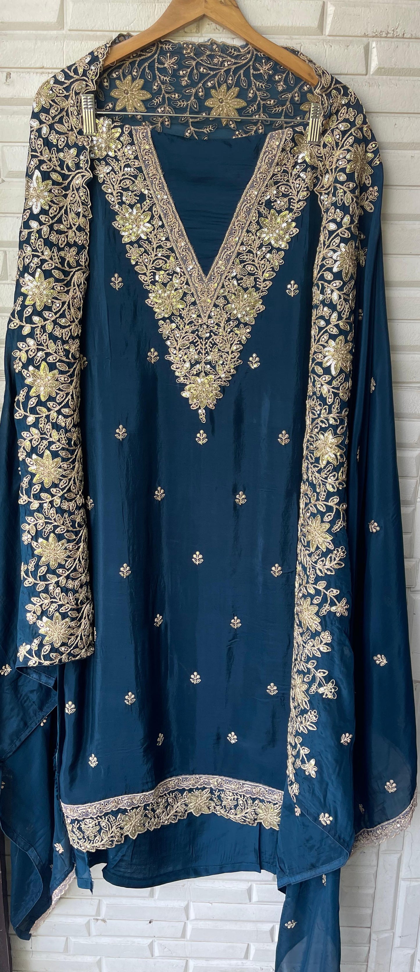 Organza unstitched ladies suit Rc17744 (b)