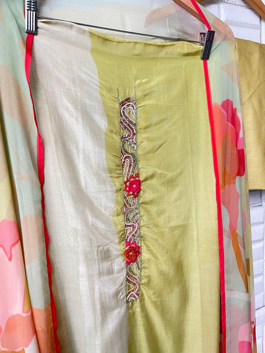 Pure muslin unstitched ladies suit Rc17628