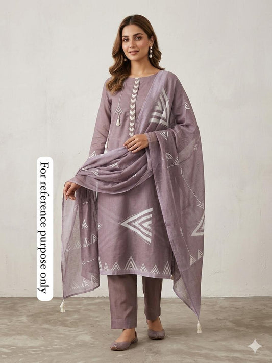 Linen printed unstitched ladies suit Rc18628 (c)