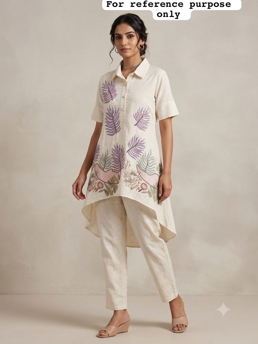 Self cotton stitched ladies coord set Rc19189