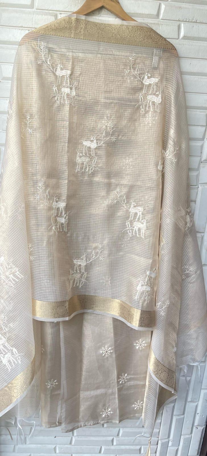 Kora Shimmer Unstitched Ladies Suit Rc 16906