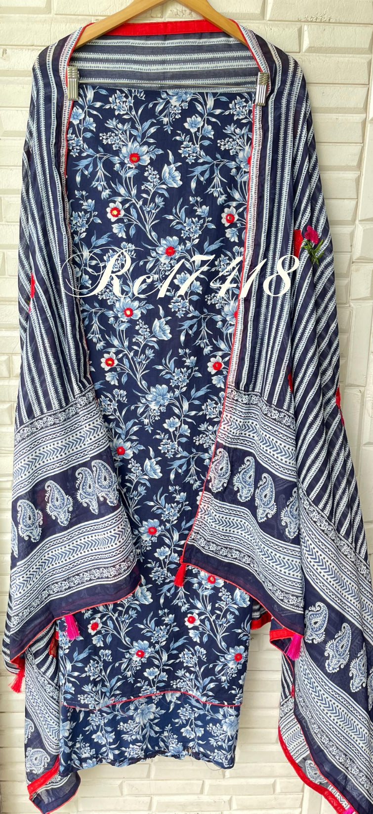 Cotton unstitched ladies suit Rc17418