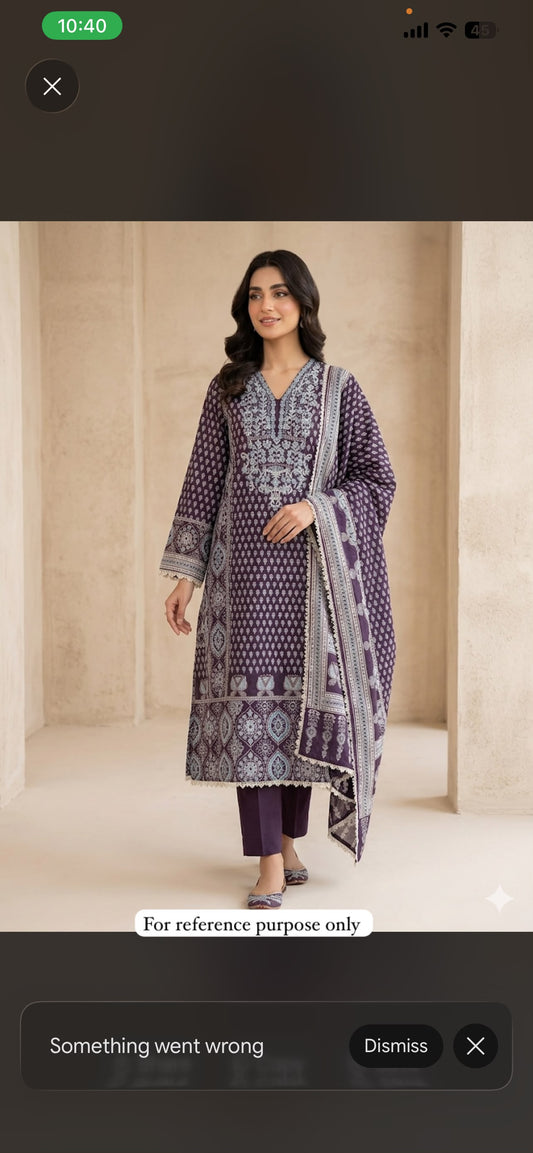 Mul cotton printed unstitched ladies suit Rc18983