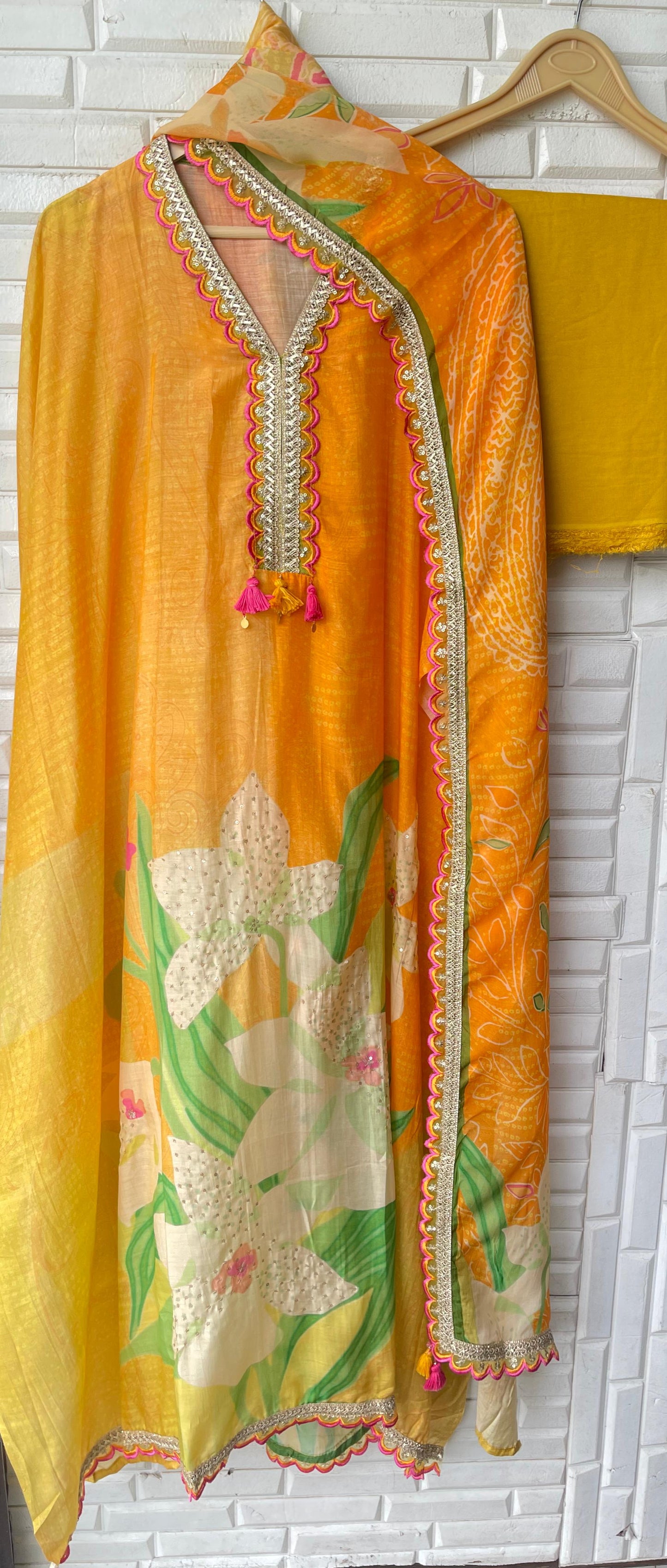 Organza unstitched ladies suit Rc17518