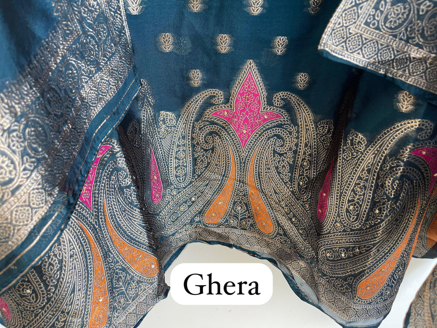 Banarasi silk unstitched ladies suit Rc17878 (b)