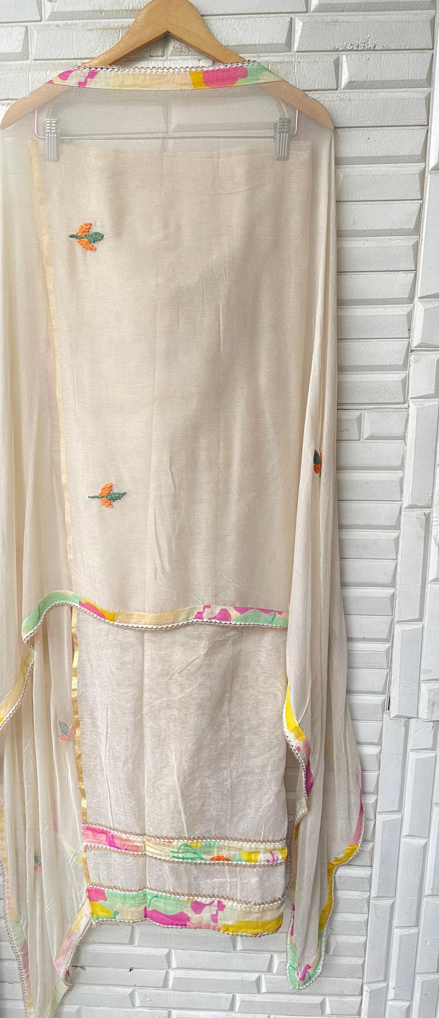 Jute linen unstitched ladies suit Rc17274