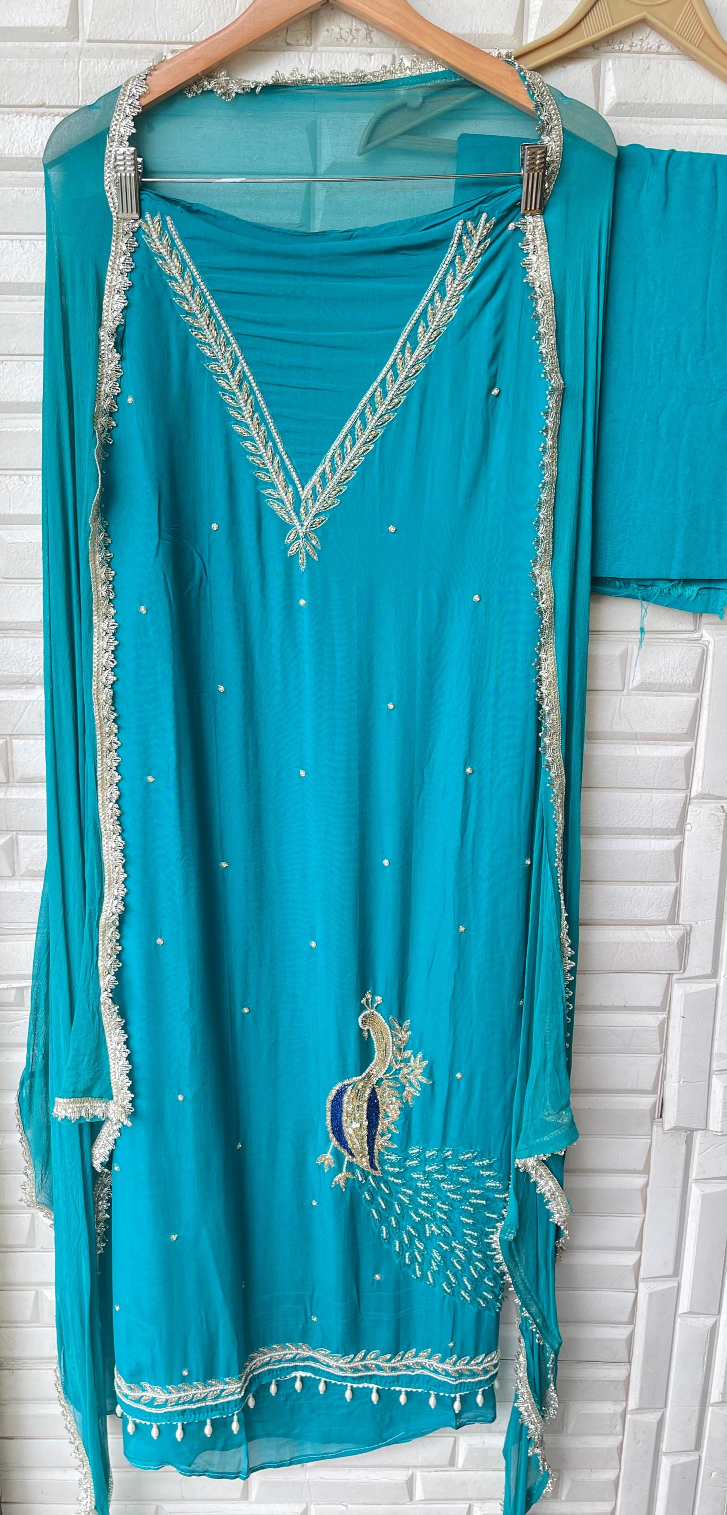 Organza unstitched ladies suit Rc17550 (c)