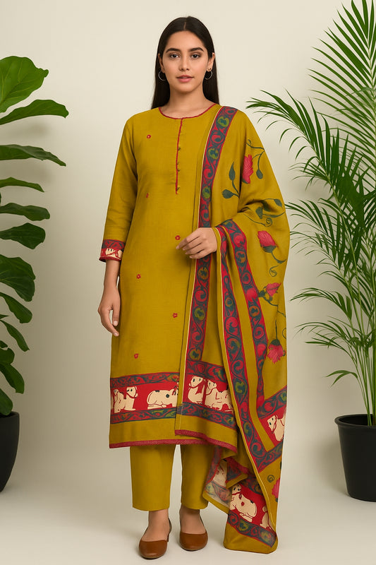 Cotton printed unstitched ladies suit Rc17462 (b)