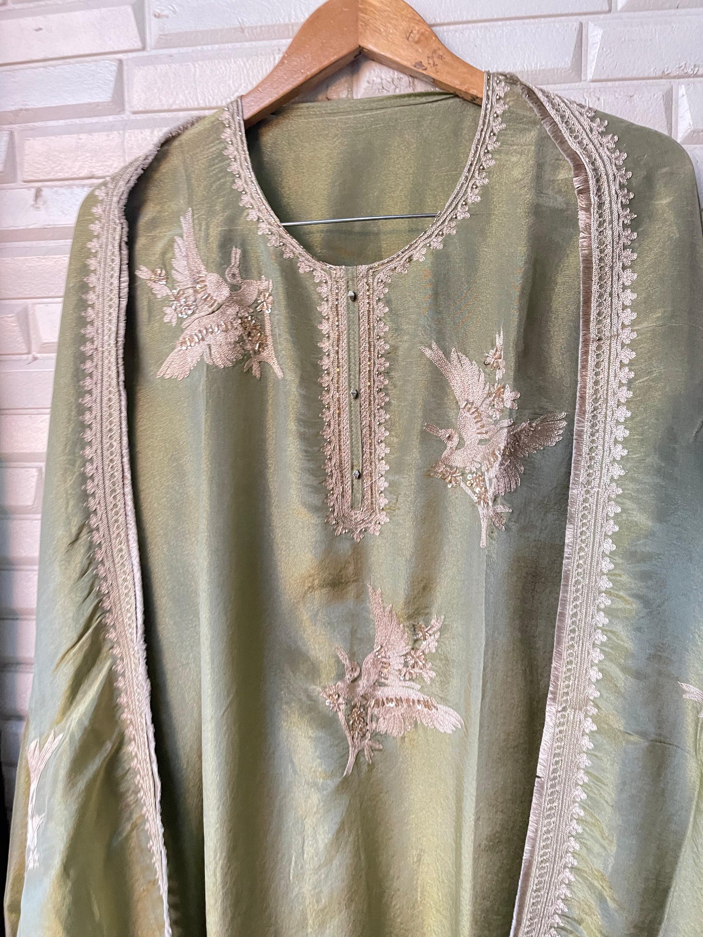 Shimmer silk unstitched ladies suit Rc17582 (b)