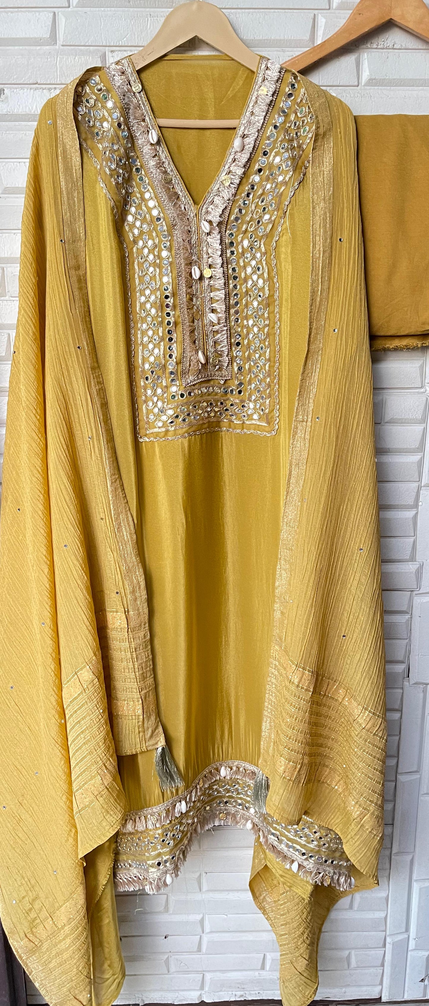 Shimmer silk semi stitched ladies suit Rc17535 (a)