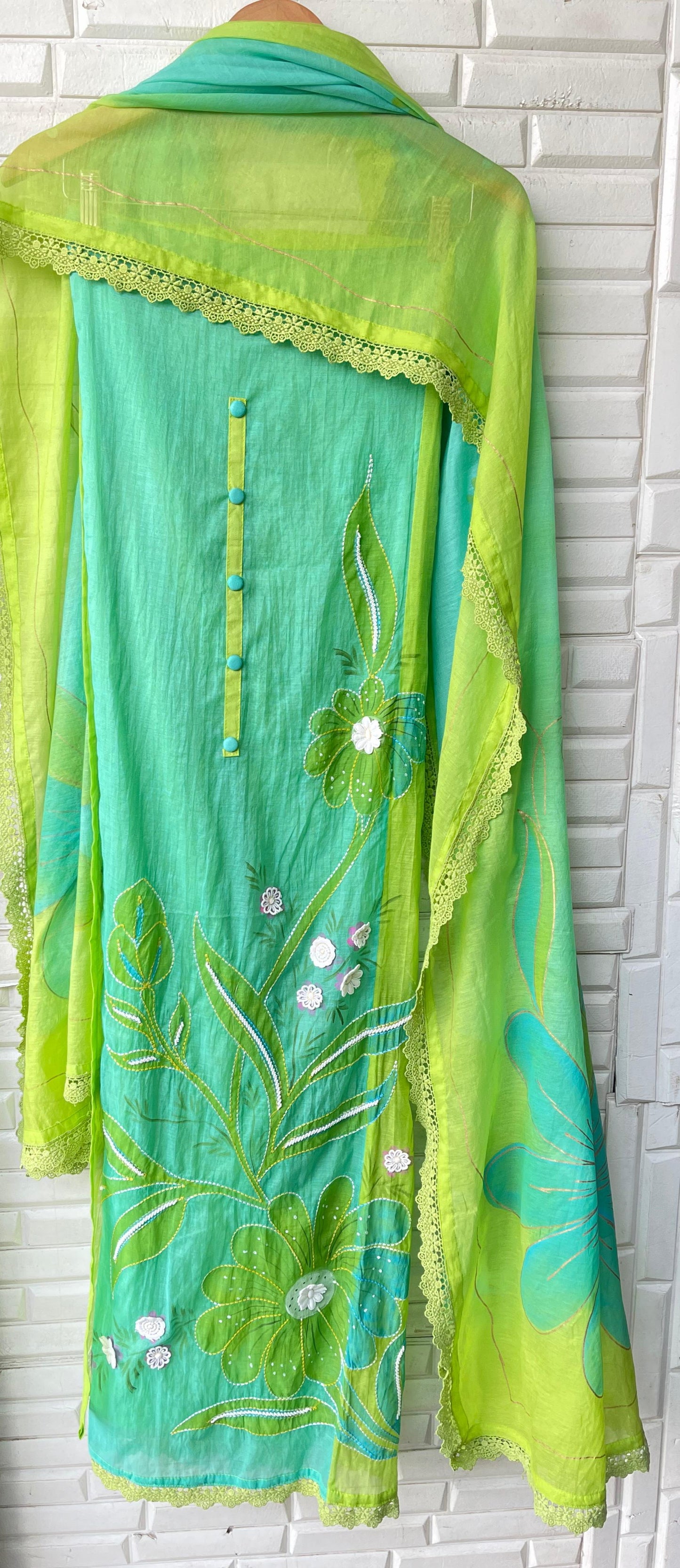 Mul chanderi unstitched ladies suit Rc17363