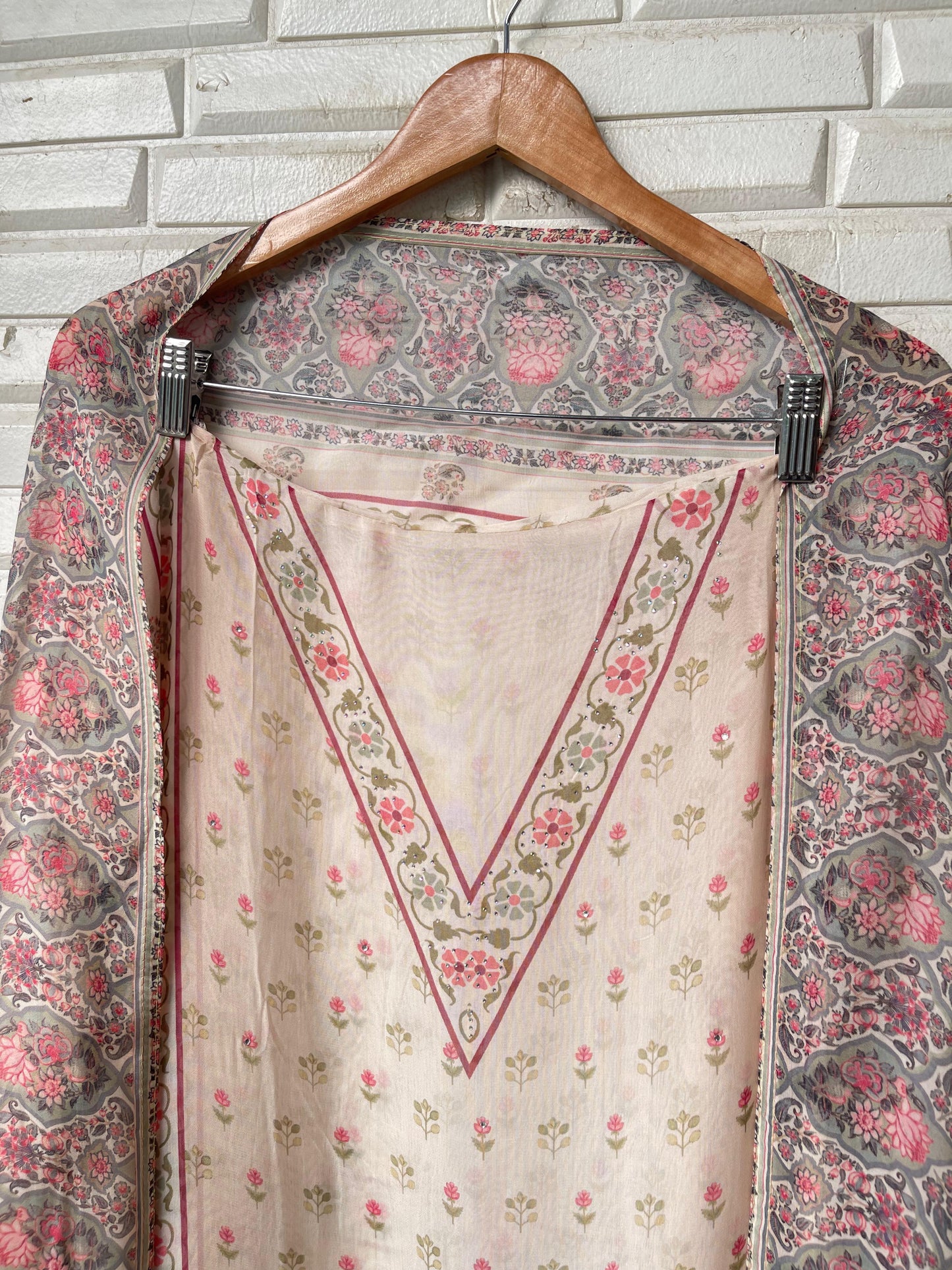 Organza Unstitched Ladies Suit Rc 17208