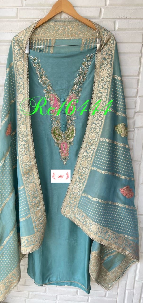 Silk unstitched ladies suit Rc16445 (a)