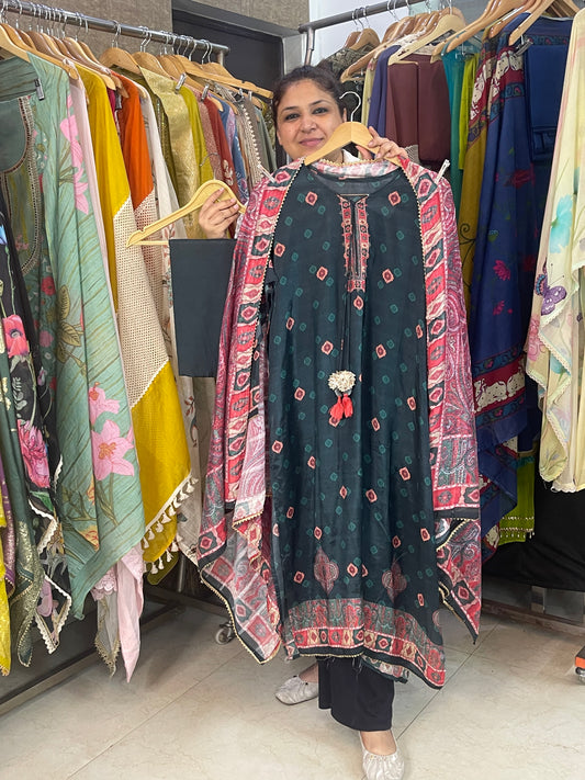 Muslin unstitched ladies suit Rc17468