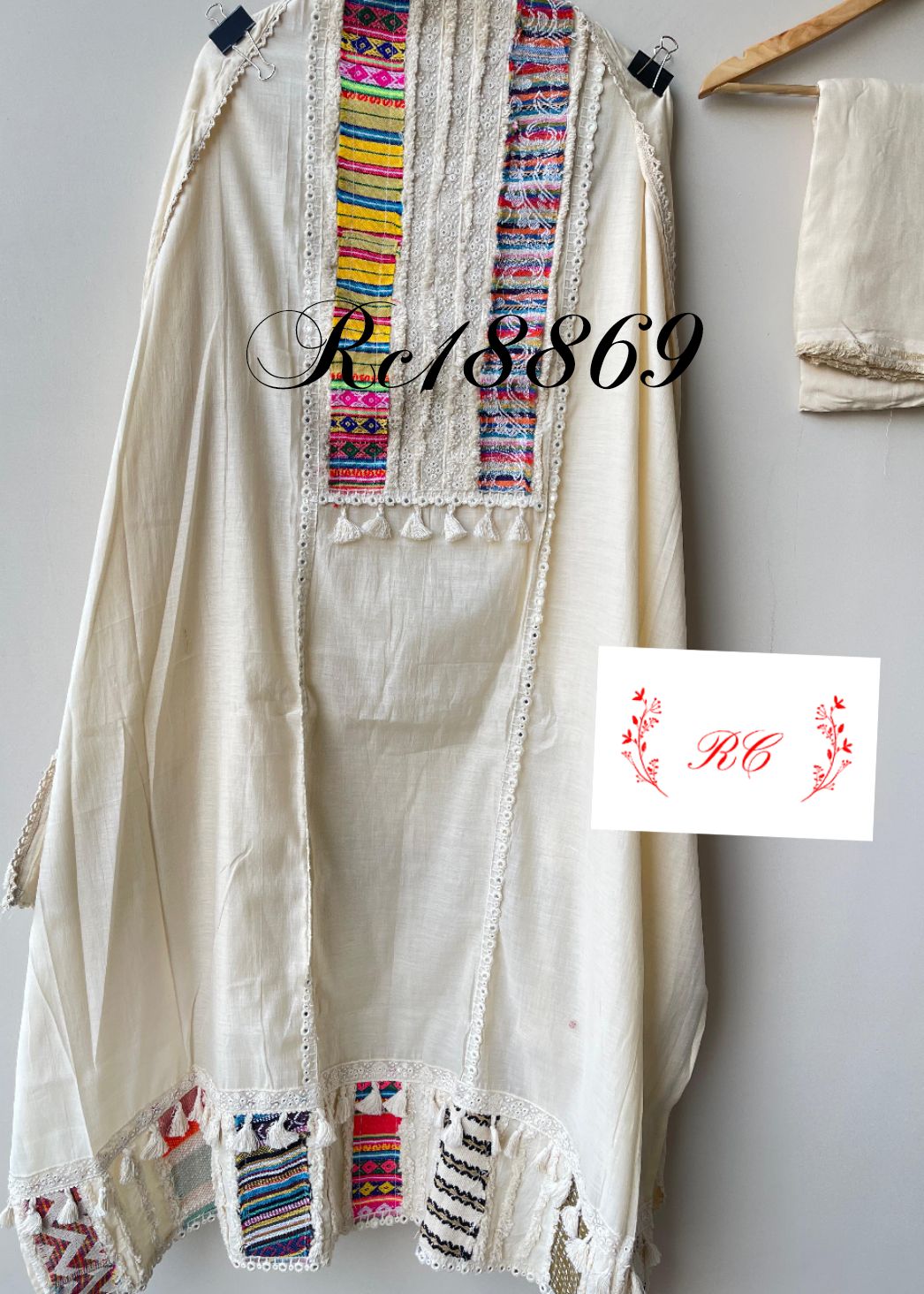 Mul Chanderi Unstitched Ladies Suit RC18869(B) β view 8