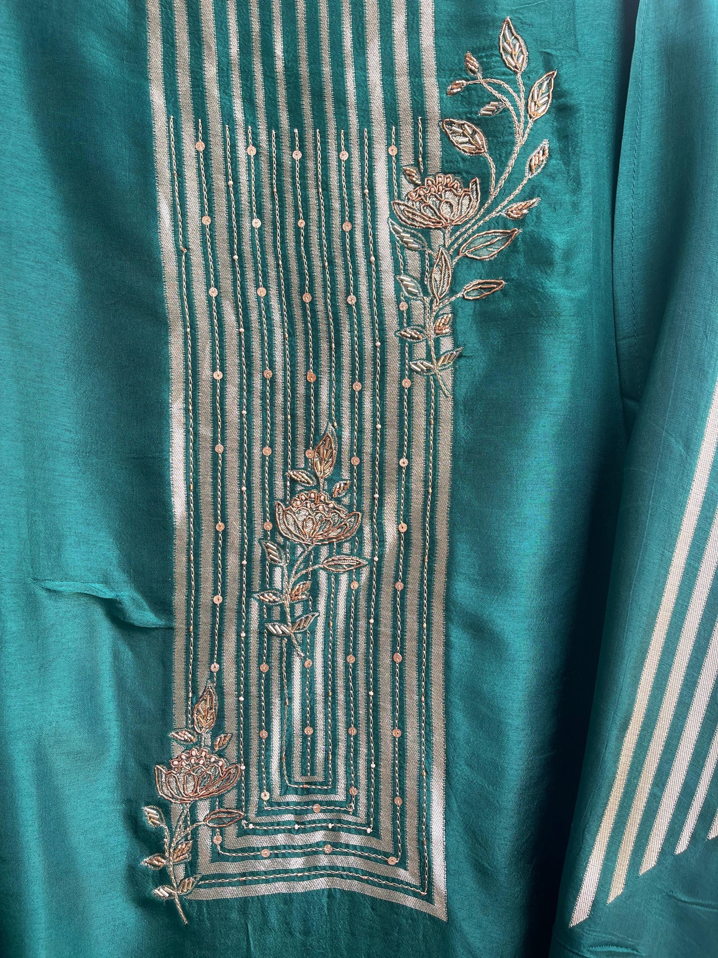 Banarasi tassar silk unstitched ladies suit Rc17905 (a)