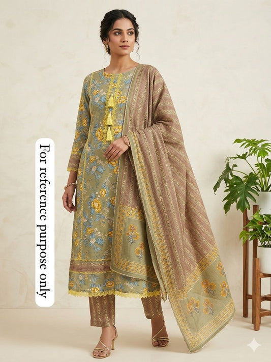 Cotton printed unstitched ladies suit Rc18537 (a)