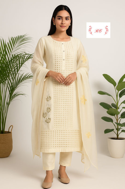 Organza unstitched ladies suit Rc17437 (a)