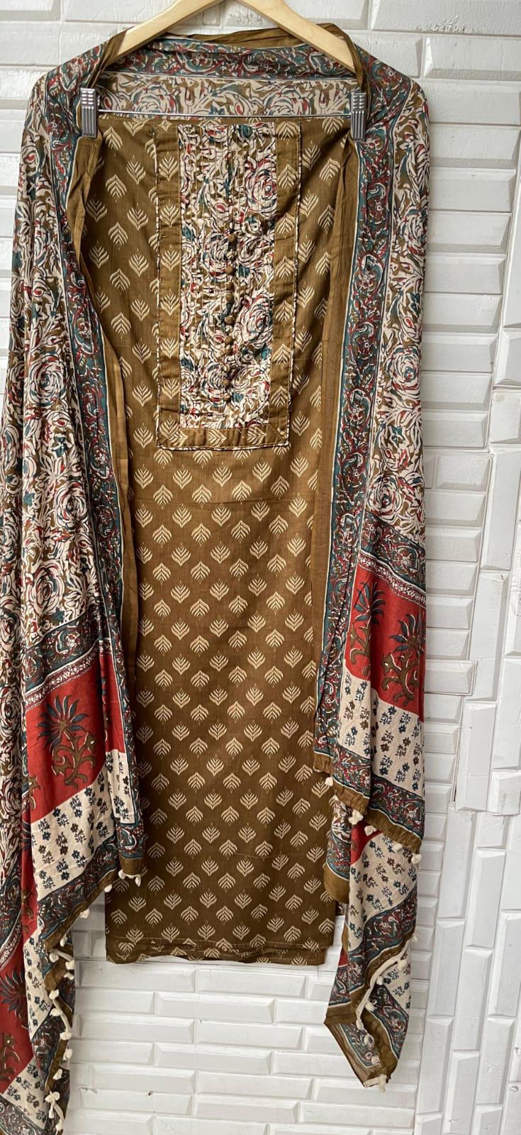 Cotton Unstitched Ladies Suit Rc17394(b)