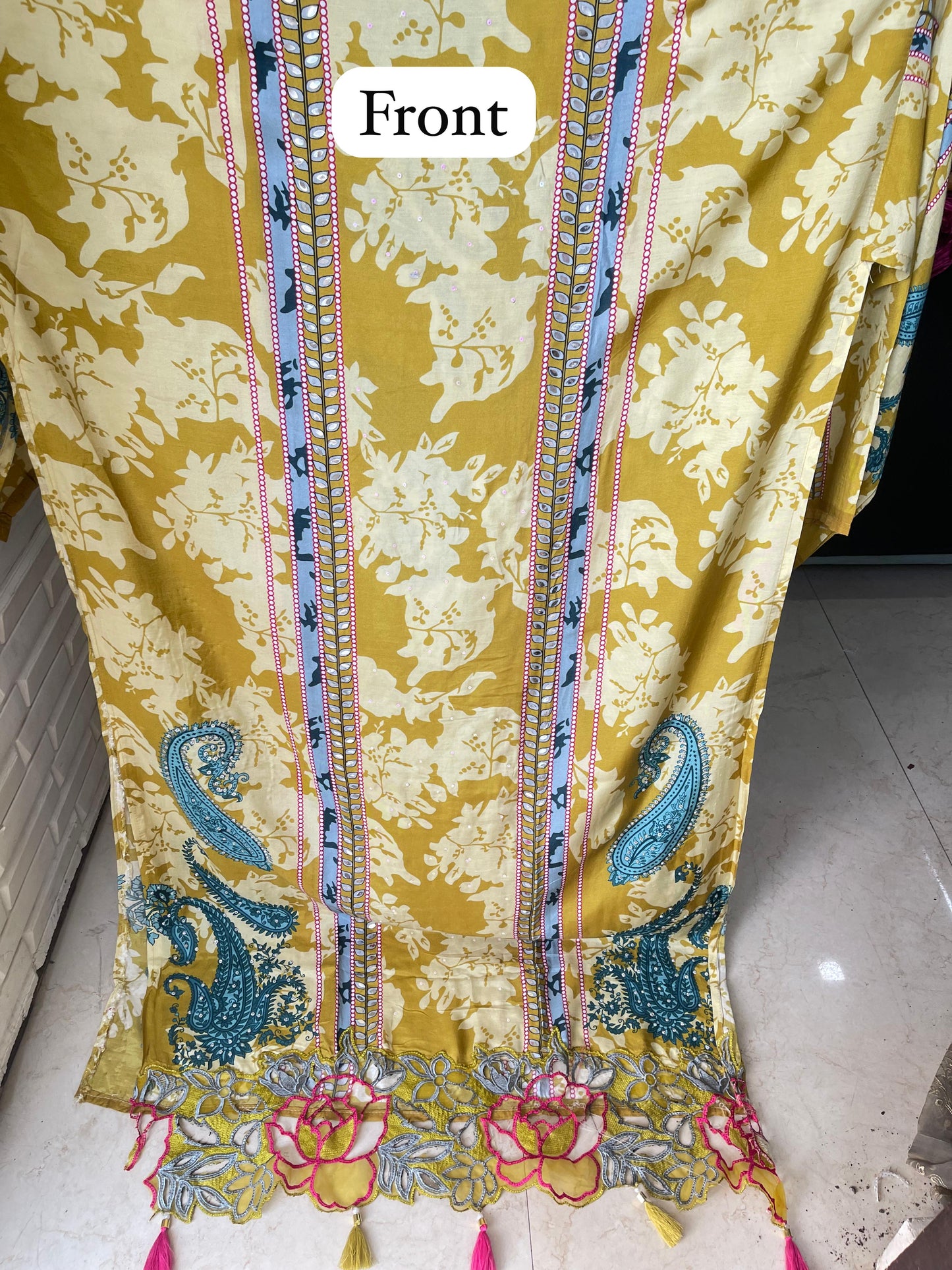 Muslin printed unstitched ladies suit Rc17856 (a)