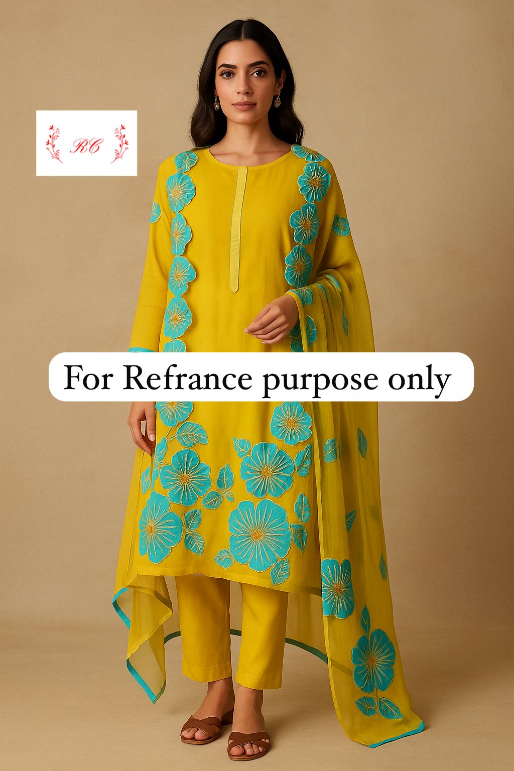 Organza unstitched ladies suit Rc17626 (b)