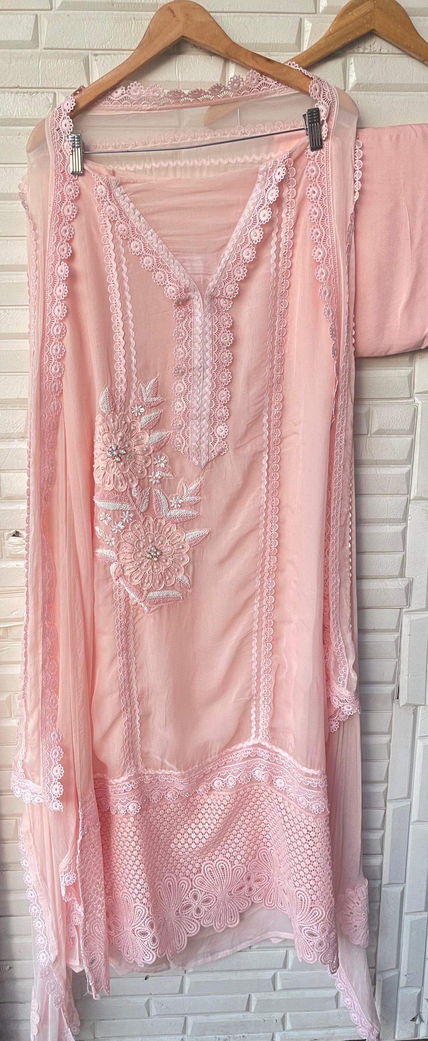 Pure organza unstitched ladies suit Rc17733 (a)