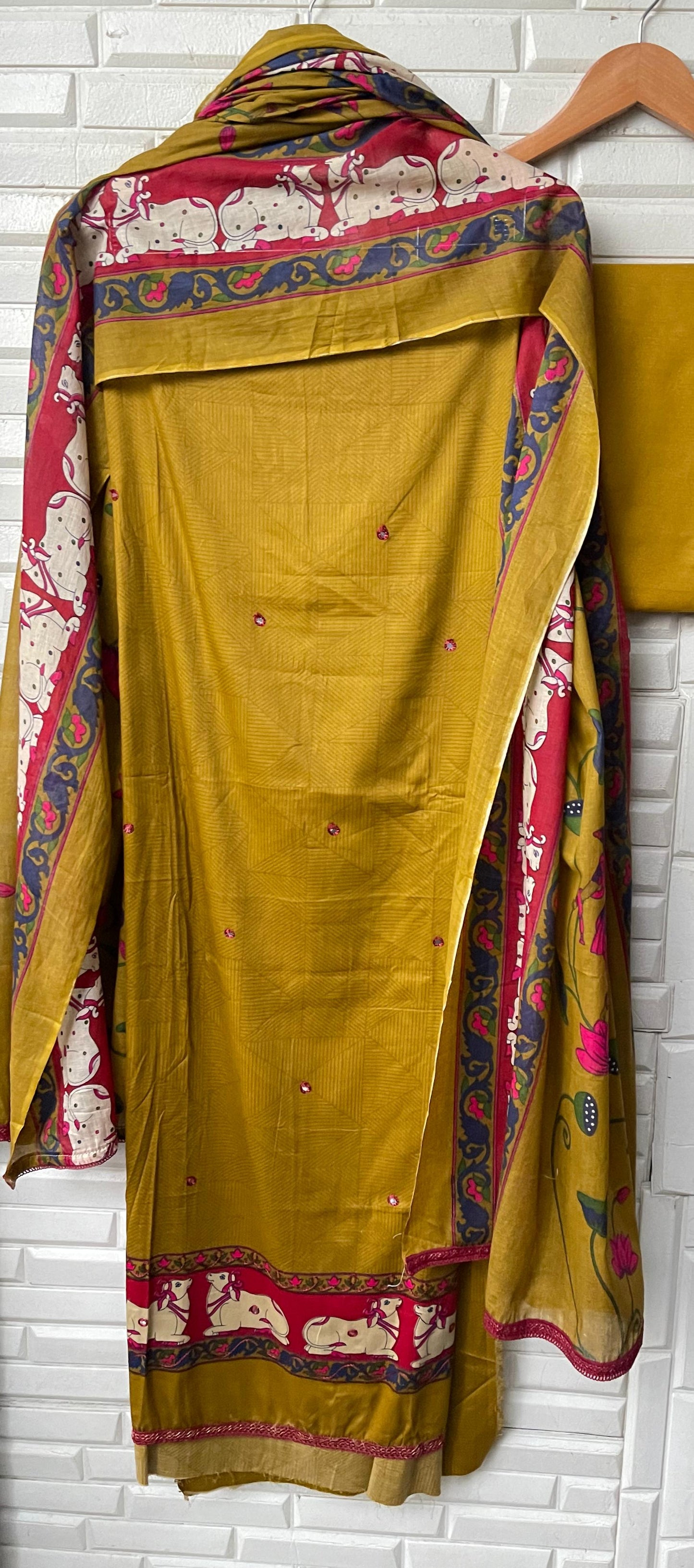 Cotton printed unstitched ladies suit Rc17462 (b)