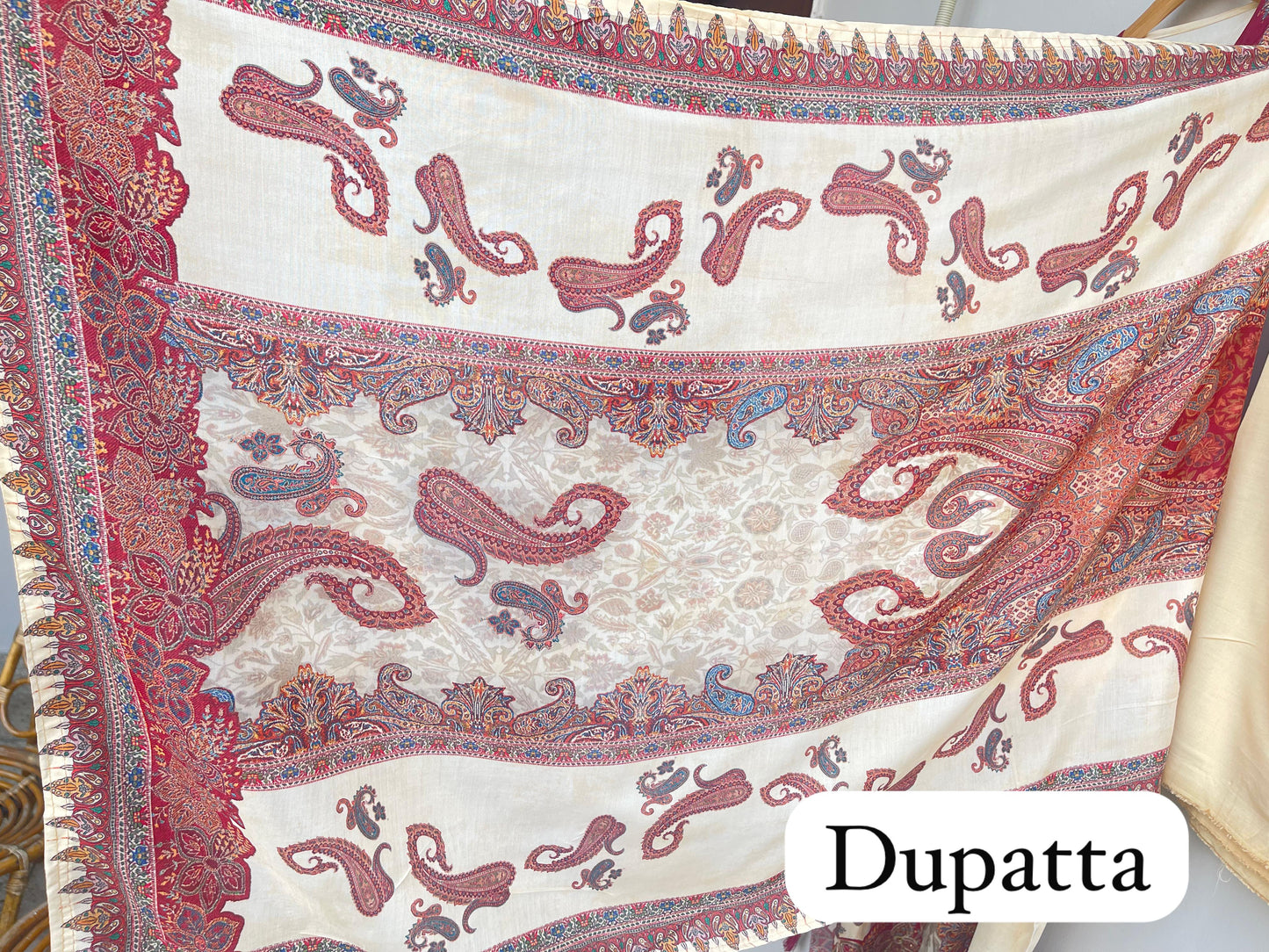 Muslin silk unstitched ladies suit Rc17944