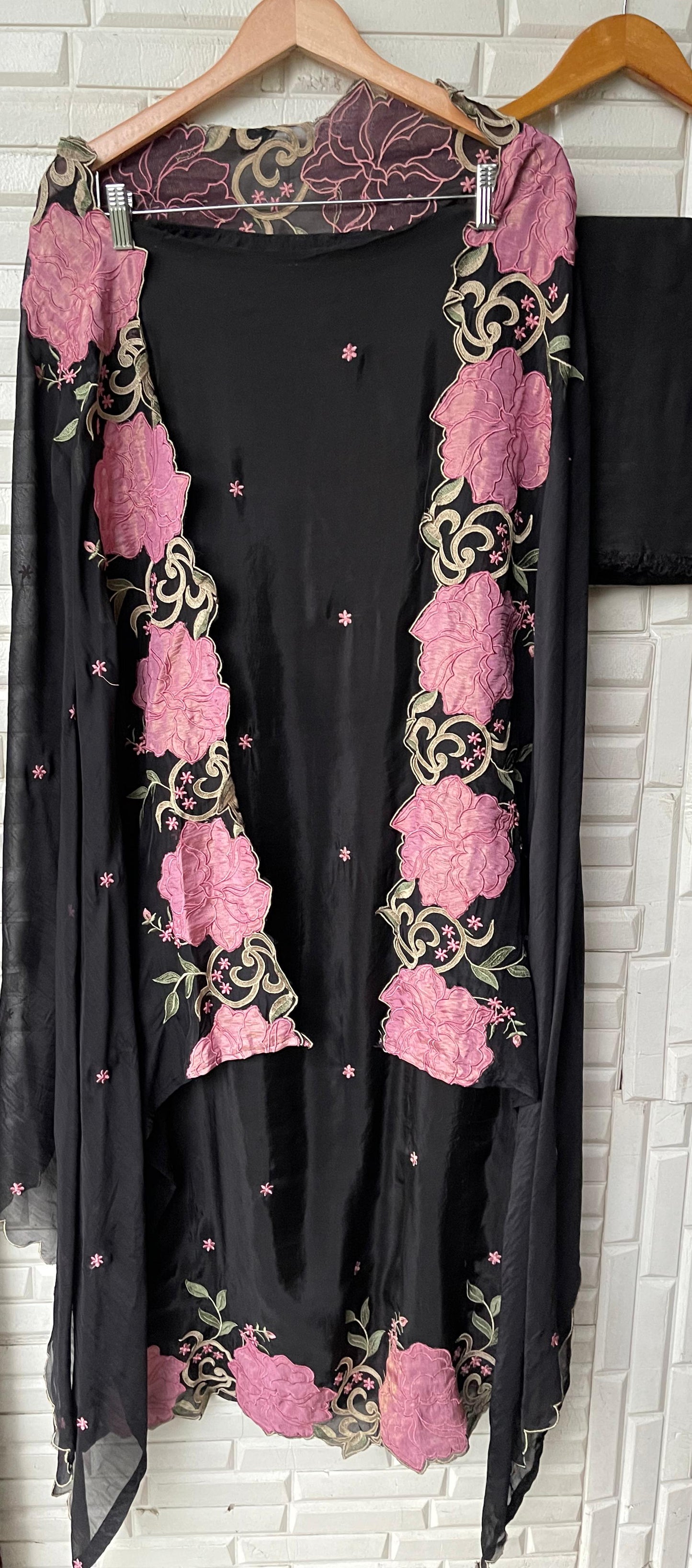Glass organza unstitched ladies suit Rc17457 (a)