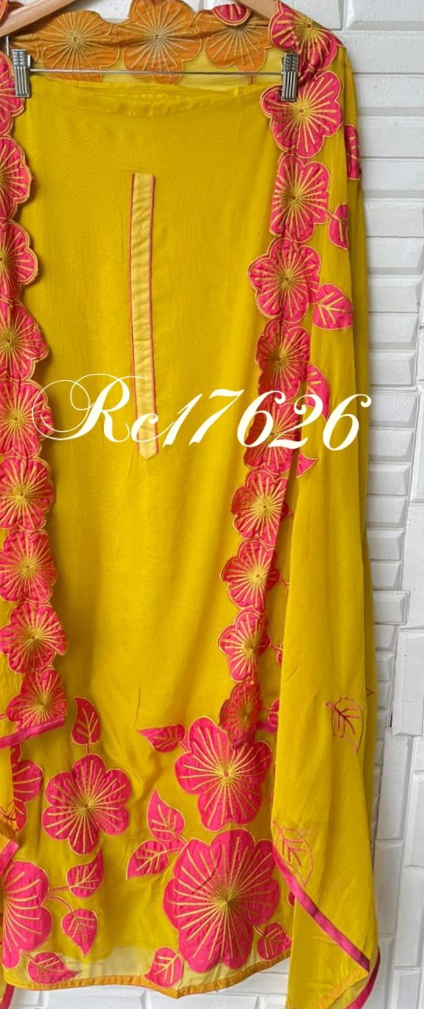 Organza unstitched ladies suit Rc17626 (a)