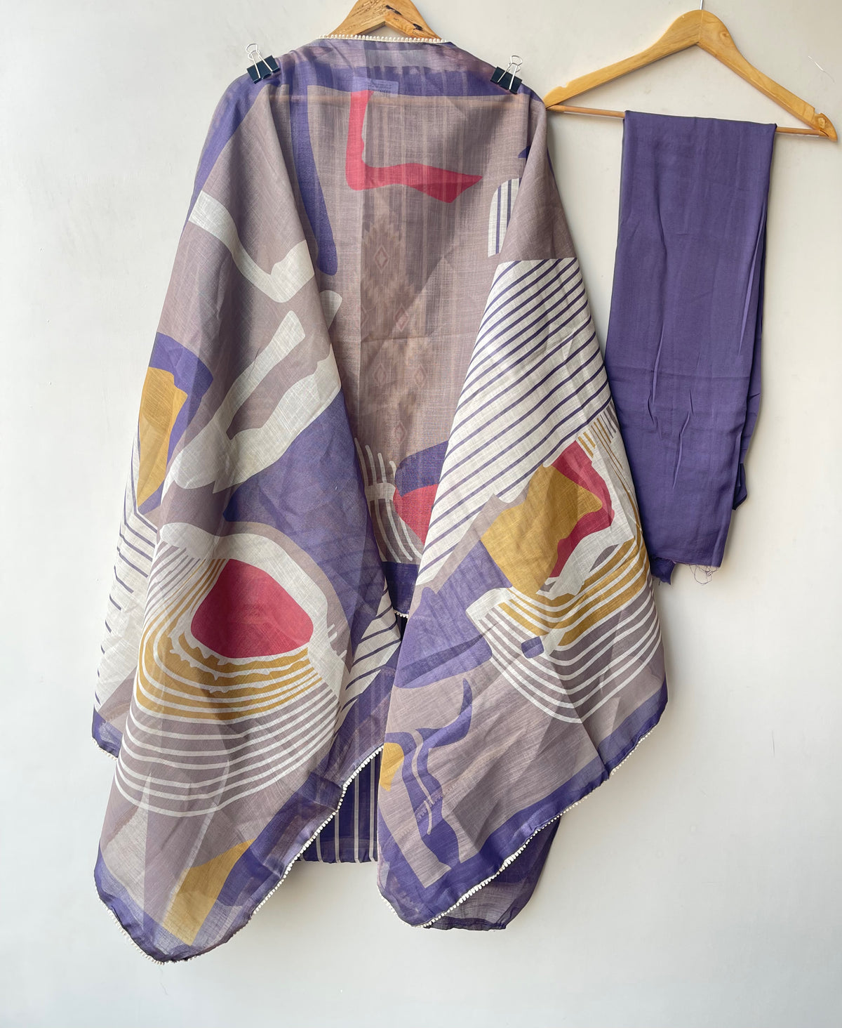 Designer Shimmer Linen Printed Unstitched 3 Pcs Suit Set