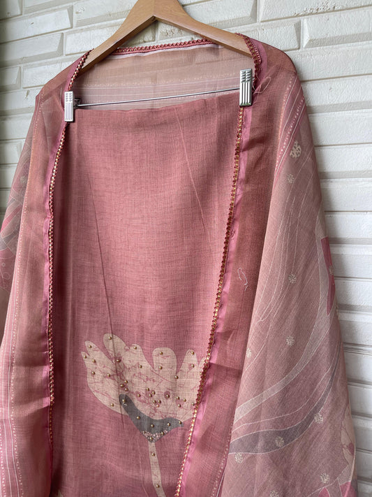 Shimmer Linen Unstitched Ladies suit Rc 17252(a)