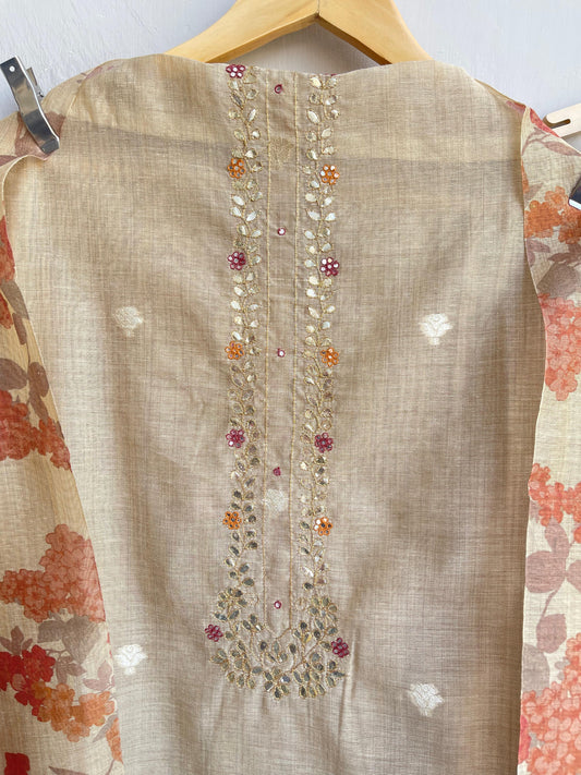 Mul chanderi unstitched ladies suit Rc18450 (a)