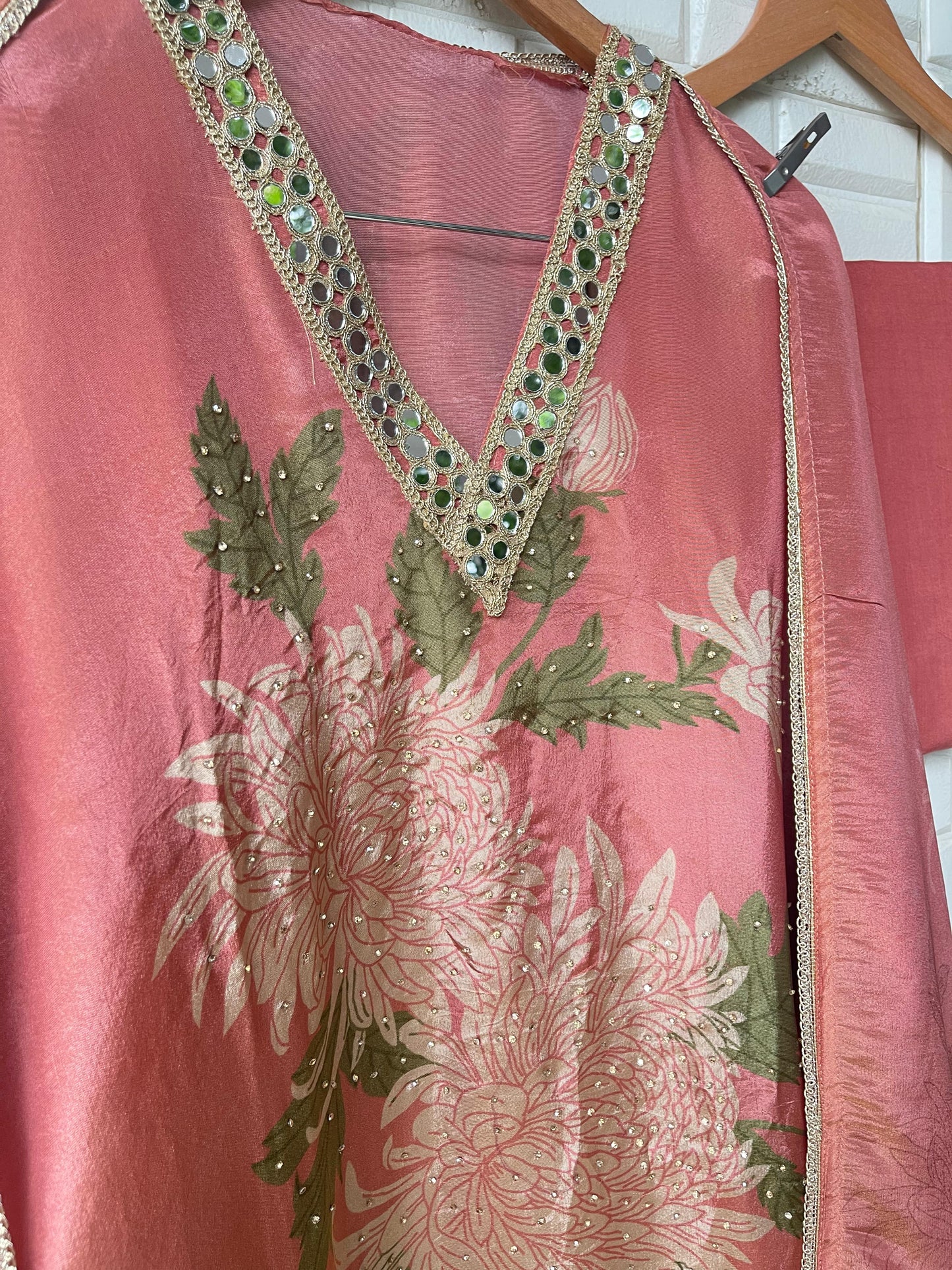 Shimmer silk unstitched ladies suit Rc17672 (a)